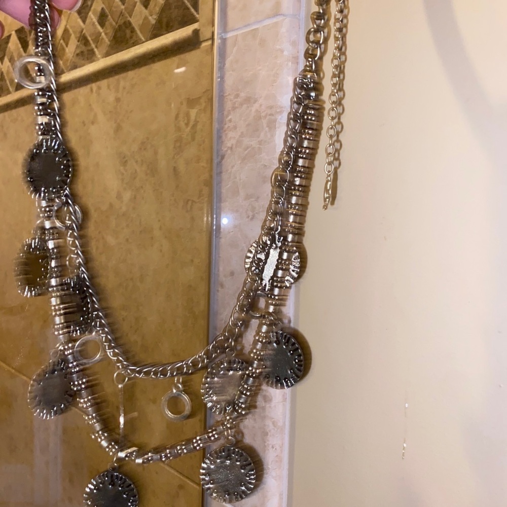 gold layered coin necklace